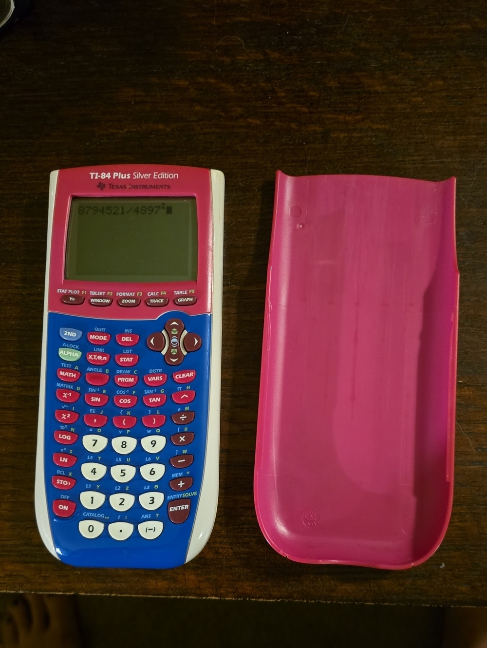 Texas Instruments TI-84 Plus Silver Edition Pink Blue